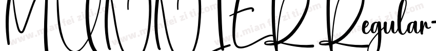MUNNIER Regular字体转换